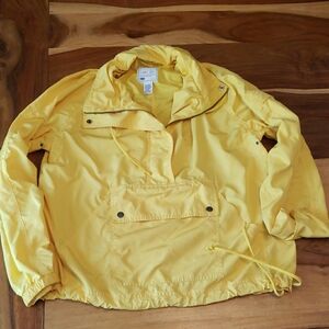 Old Navy Women's Yellow Windbreaker Jacket